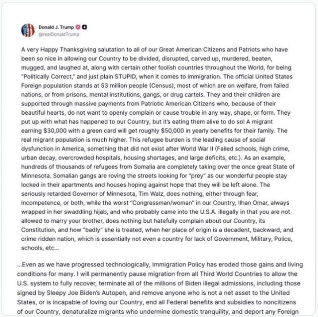 Thanksgiving Message