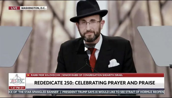 Orthodox Rabbi Rallies Washington Crowd Against Antisemitism During America’s 250th Faith Celebration